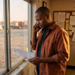 Dispatcher on a phone call verifying a broker’s rate confirmation to prevent freight fraud